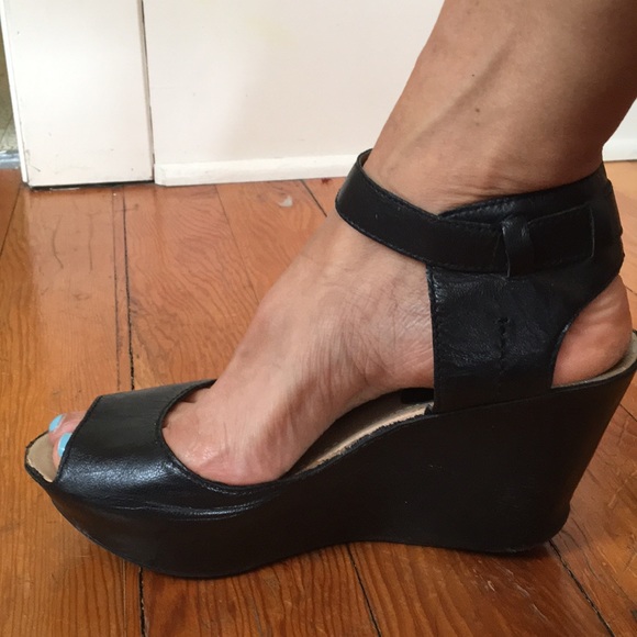 Shoes | Wedge Peep Toe Platform Sandals 
